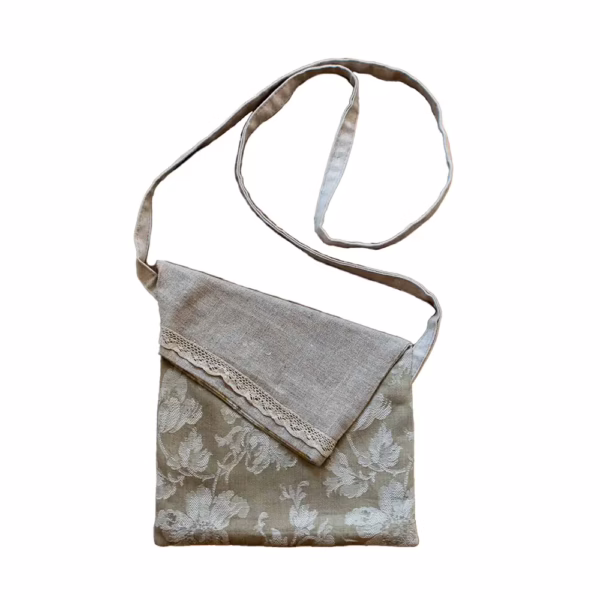 Tasche aus Leinen, Handarbeit.