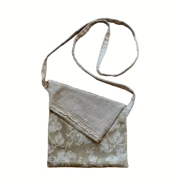 Tasche aus Leinen, Handarbeit.