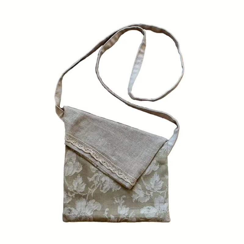 Tasche aus Leinen, Handarbeit.