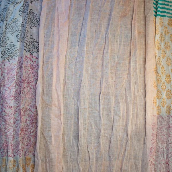 Schal Baumwolle Farbe verschiedene Töne in Blau/Türkis, Mustermix