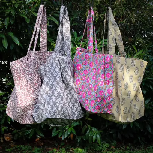 Sarah-Sally-Taschen vorschau der Baumwolltaschen von Sarah und Sally
