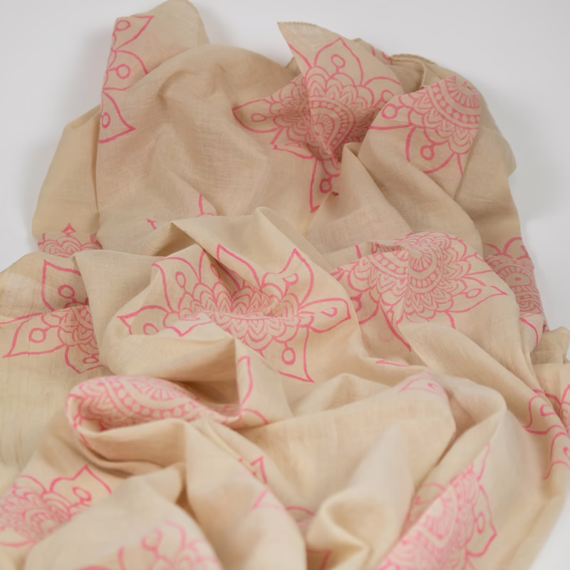 Detailaufnahme des Musters – Sarah & Sally Baumwollschal