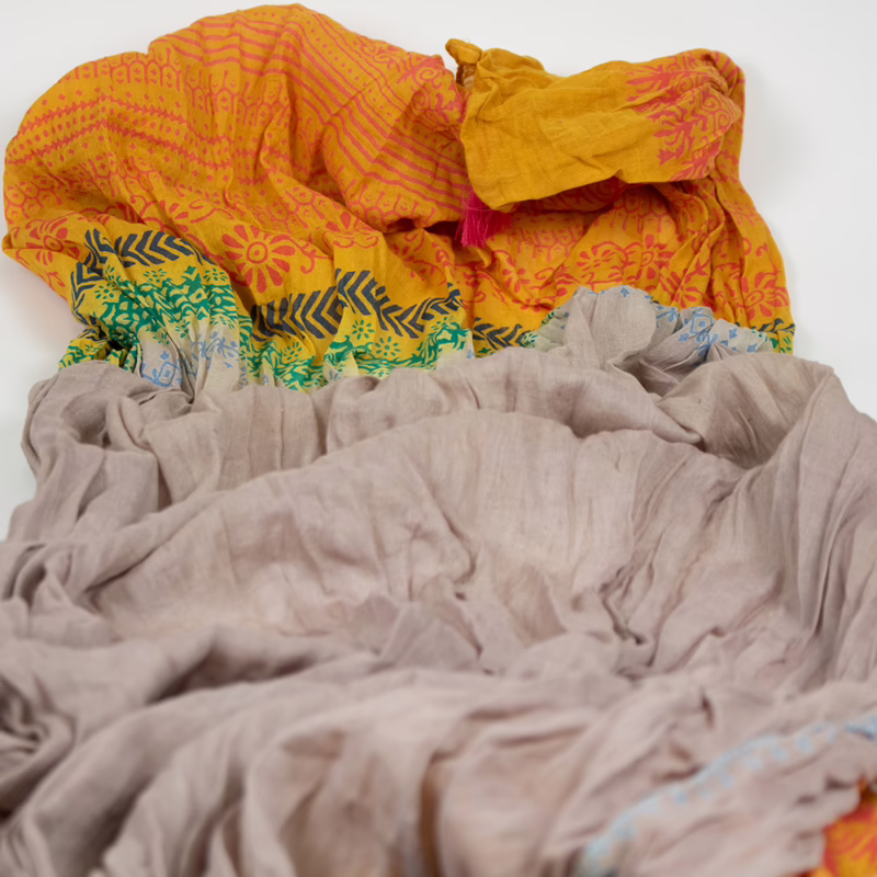 Detailaufnahme des Musters – Sarah & Sally Baumwollschal