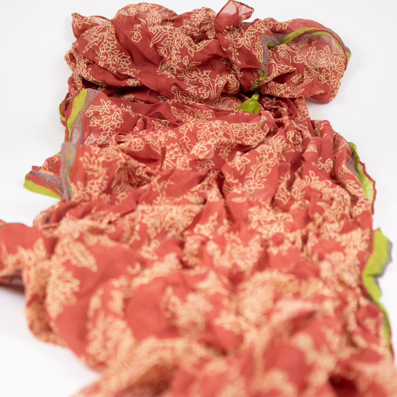 Detailaufnahme des Musters – Sarah & Sally Baumwollschal