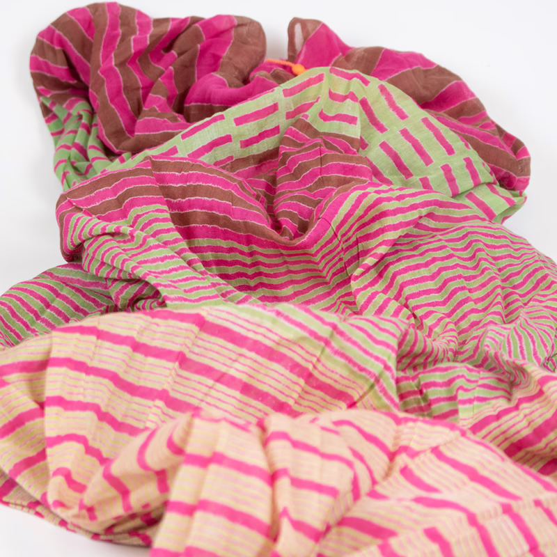 Detailaufnahme des Musters – Sarah & Sally Baumwollschal