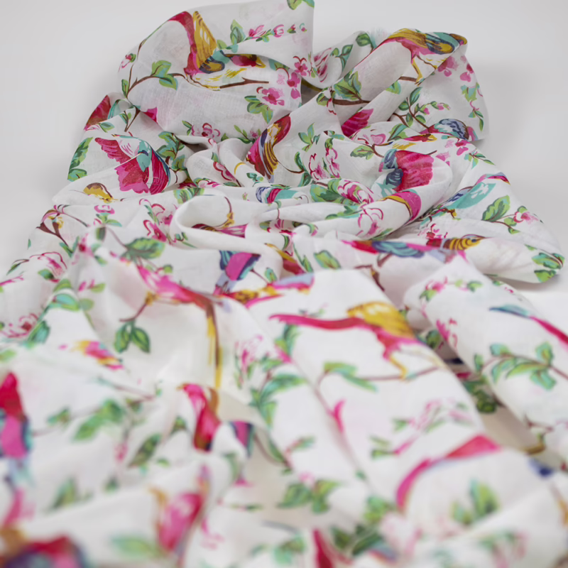 Detailaufnahme des Musters – Sarah & Sally Baumwollschal