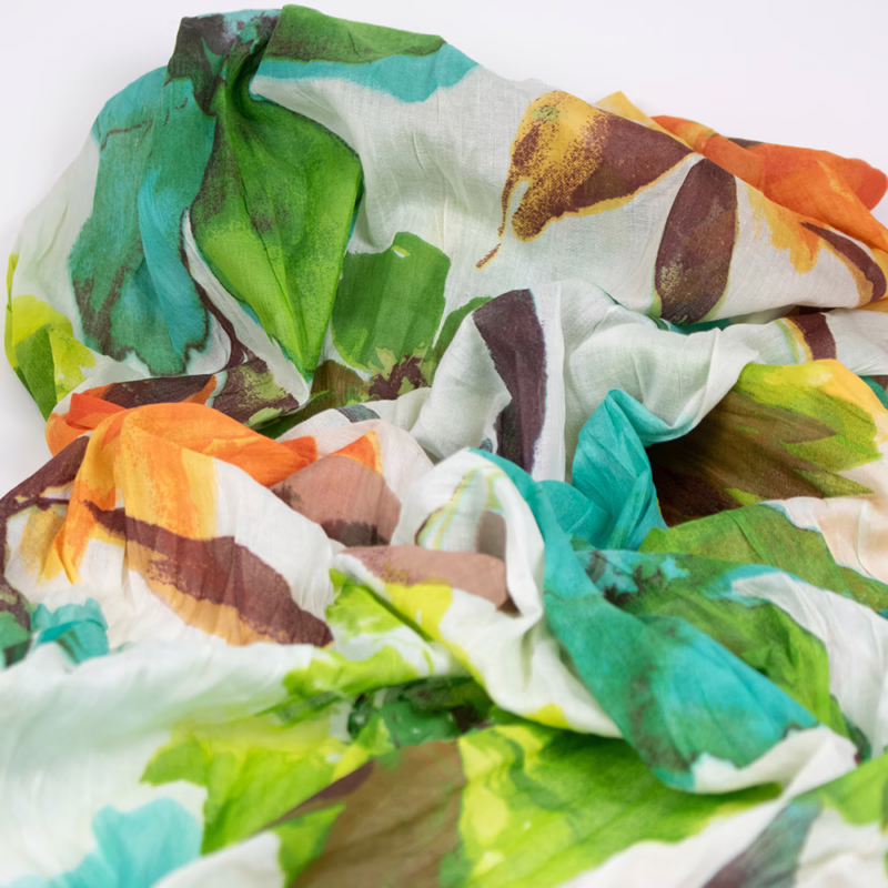 Detailaufnahme des Musters – Sarah & Sally Baumwollschal