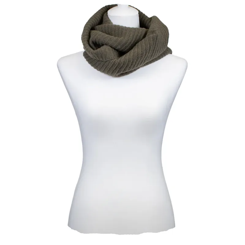 Sarah und Sally | Loop in  Rippstrick, Olive